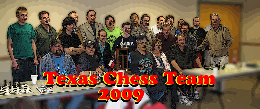 2009 TEXAS CHESS TEAM - WORLD AND RRSO CHAMPIONS - PHOTO COURTESY OF FRANK BERRY ARCHIVES - GRAHICS BY JIM HOLLINGSWORTH