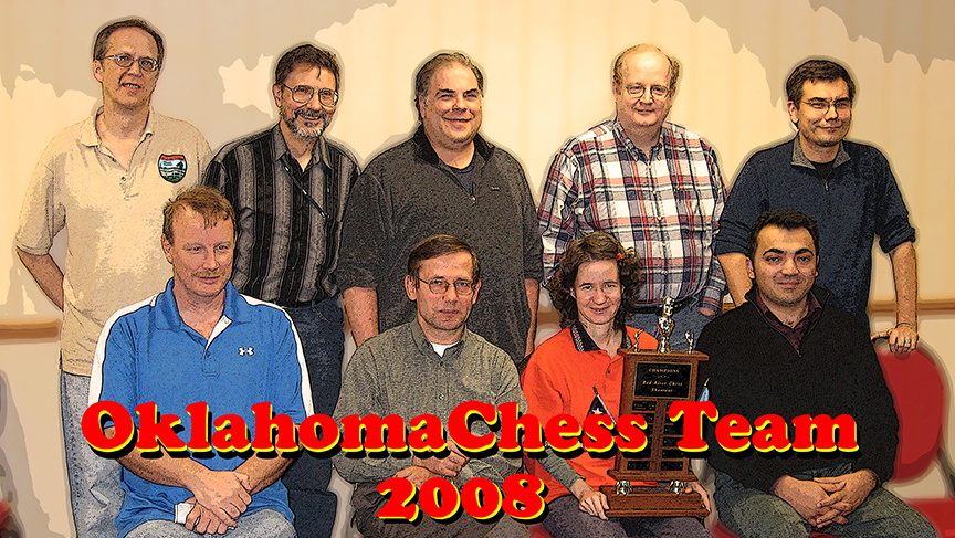 2008 OKLAHOMA CHESS TEAM - WORLD AND RRSO CHAMPIONS - PHOTO COURTESY OF FRANK BERRY ARCHIVES - GRAHICS BY JIM HOLLINGSWORTH