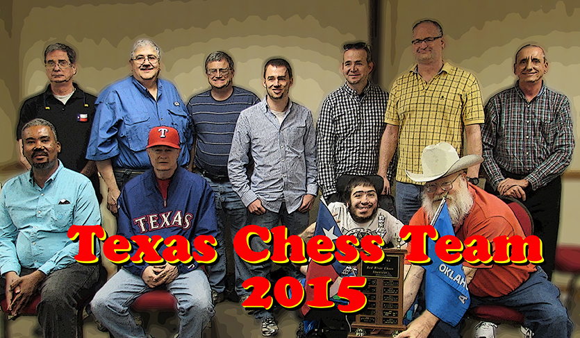 2015 TEXAS CHESS TEAM - SOUTHERN CONFERENCE CHAMPIONS - PHOTO BY MIKE TUBBS - GRAHICS BY JIM HOLLINGSWORTH